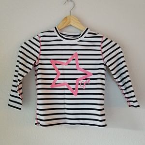 Girl’s Long Sleeve Rash Guard Large